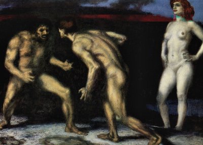 The Struggle for Woman by Franz von Stuck